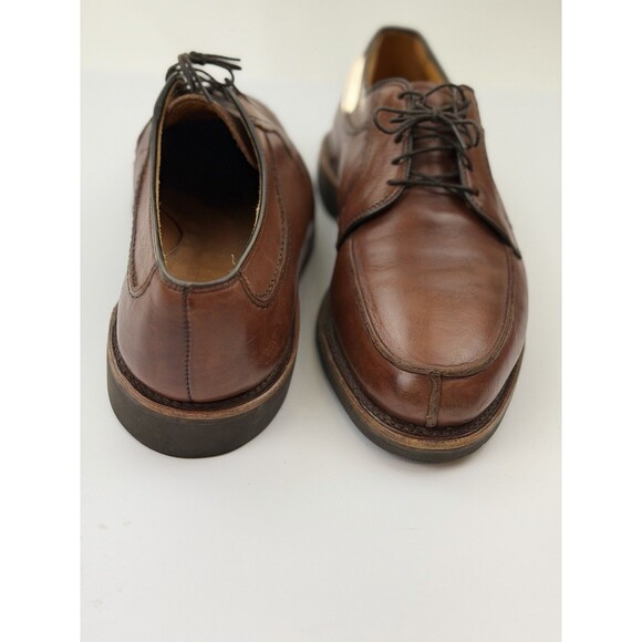 Allen Edmonds Stockbridge Mens 8 Brown Leather Split Toe Blucher Dress Shoes USA main image 10